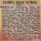 Death Record - Joseph Edward Kelley