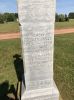 Headstone - James Everett Kelly and Faustina McIver, with daughter Geraldine